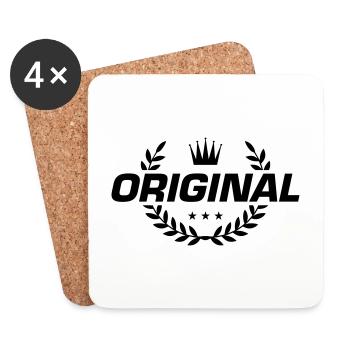 Original Emblem - Coasters (set of 4) - white - Front