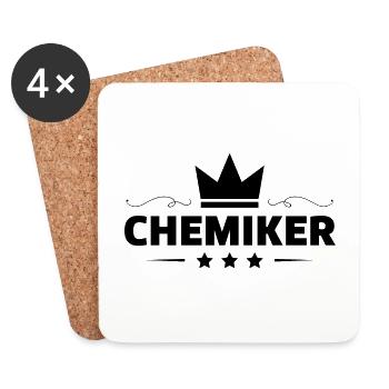 Chemiker Beruf - Untersetzer (4er-Set) - Weiß - Vorne