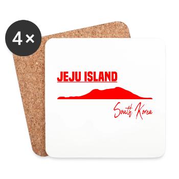 Jeju Island South Korea - Untersetzer (4er-Set) - Weiß - Vorne