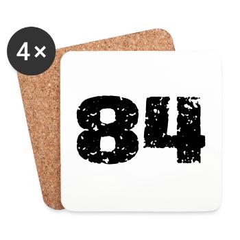 84 Number Jersey - Coasters (set of 4) - white - Front