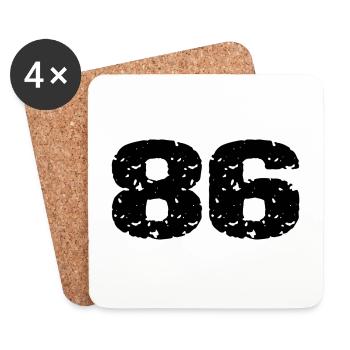 86 Number Leotard - Coasters (set of 4) - white - Front