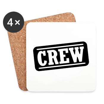Crew stamps - Coasters (set of 4) - white - Front