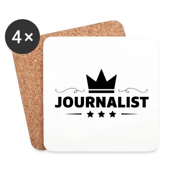 Journalist Beruf - Untersetzer (4er-Set) - Weiß - Vorne