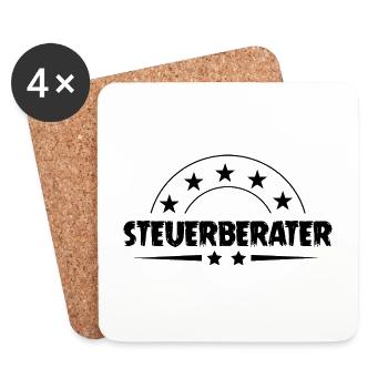 Steuerberater Beruf - Untersetzer (4er-Set) - Weiß - Vorne