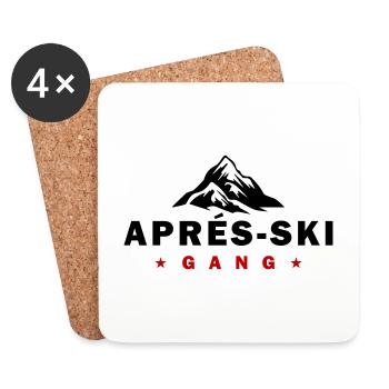Après-ski Gang - Dessous de verre (lot de 4) - blanc - Devant