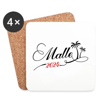 Malle 2024 Team Mallorca - Coasters (set of 4) - white - Front