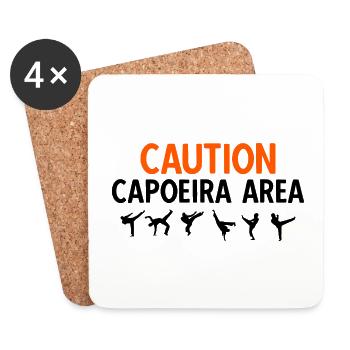 Capoeira - Untersetzer (4er-Set) - Weiß - Vorne