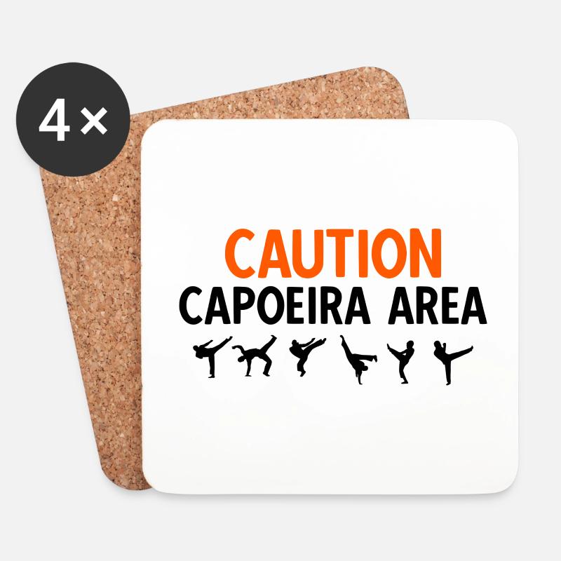 Capoeira - Untersetzer (4er-Set) - Weiß