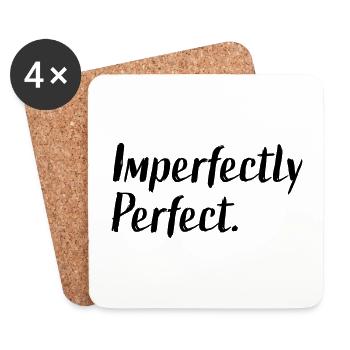Imperfectly Perfect - Coasters (set of 4) - white - Front