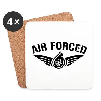 AIR FORCED TURBO - Untersetzer (4er-Set) - Weiß - Vorne