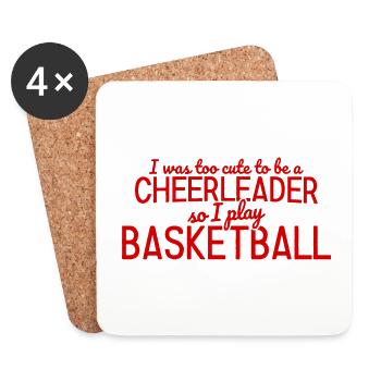 Basketball - Untersetzer (4er-Set) - Weiß - Vorne