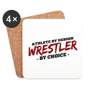 Grappling Martial Arts Wrestling - Untersetzer (4er-Set) - Weiß - Vorne