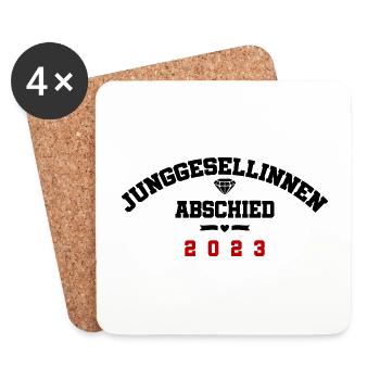 Jga 2023 Junggesellinnenabschied - Untersetzer (4er-Set) - Weiß - Vorne