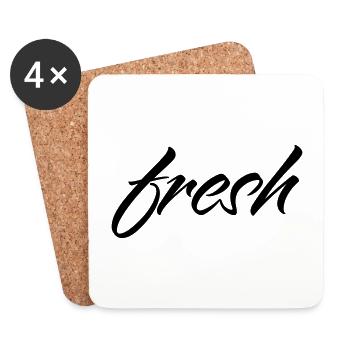 Frais - Dessous de verre (lot de 4) - blanc - Devant