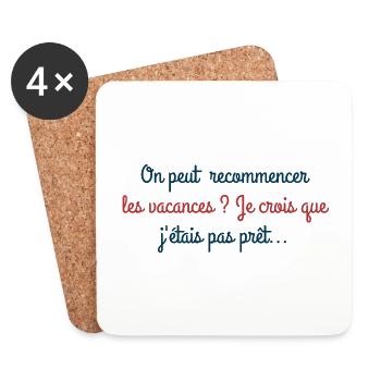 Love & Beard - On peut recommencer... - Dessous de verre (lot de 4) - blanc - Devant