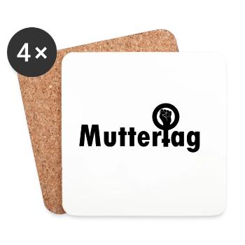 Muttertag - Untersetzer (4er-Set) - Weiß - Vorne