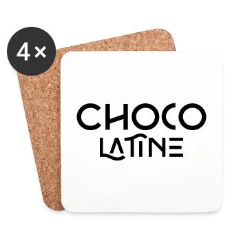 CHOCO Latin Chocolatine - Untersetzer (4er-Set) - Weiß - Vorne