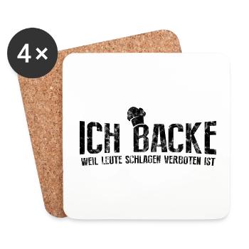Bäcker - Untersetzer (4er-Set) - Weiß - Vorne