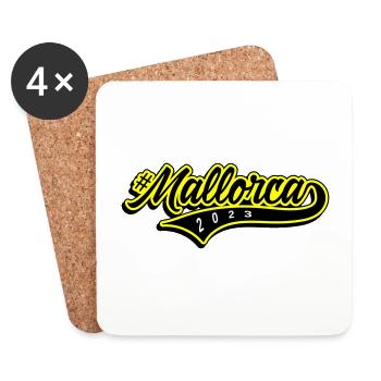 Majorque 2023 - Dessous de verre (lot de 4) - blanc - Devant