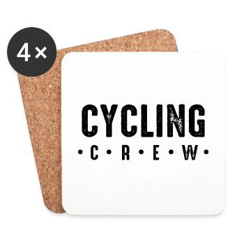 Cycling Crew - Untersetzer (4er-Set) - Weiß - Vorne