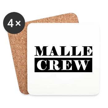 Malle Crew - Untersetzer (4er-Set) - Weiß - Vorne