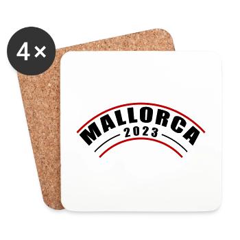 Mallorca 2023 - Coasters (set of 4) - white - Front