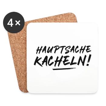 Fliesenleger Geschenk - Untersetzer (4er-Set) - Weiß - Vorne