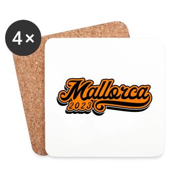 Mallorca 2023 - Coasters (set of 4) - white - Front