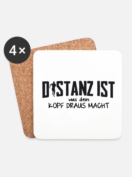 Jogging - Untersetzer (4er-Set) - Weiß