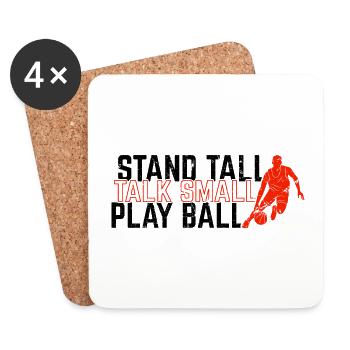 Basketball - Untersetzer (4er-Set) - Weiß - Vorne