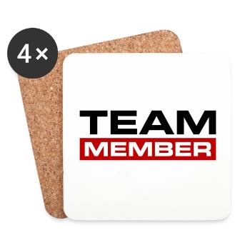 Team Member - Coasters (set of 4) - white - Front