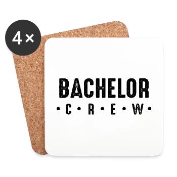 Équipage Bachelor - Dessous de verre (lot de 4) - blanc - Devant