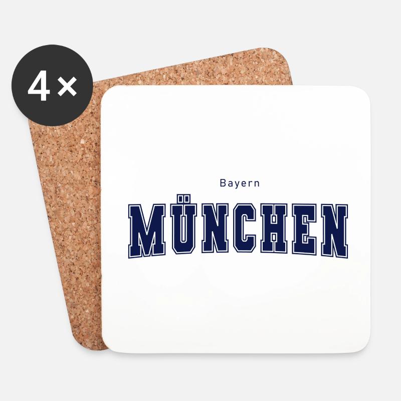 München - Untersetzer (4er-Set) - Weiß