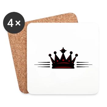 Crown Majestic - Coasters (set of 4) - white - Front