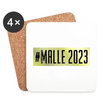 Malle 2023 - Dessous de verre (lot de 4) - blanc - Devant
