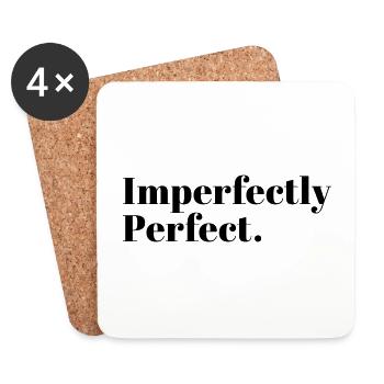 Imperfectly Perfect - Coasters (set of 4) - white - Front