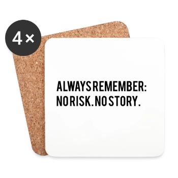 Motivational saying - Coasters (set of 4) - white - Front