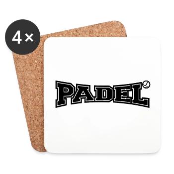 padel monocolor - Coasters (set of 4) - white - Front