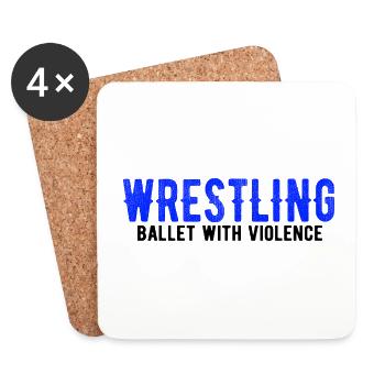 Grappling Martial Arts Wrestling - Untersetzer (4er-Set) - Weiß - Vorne