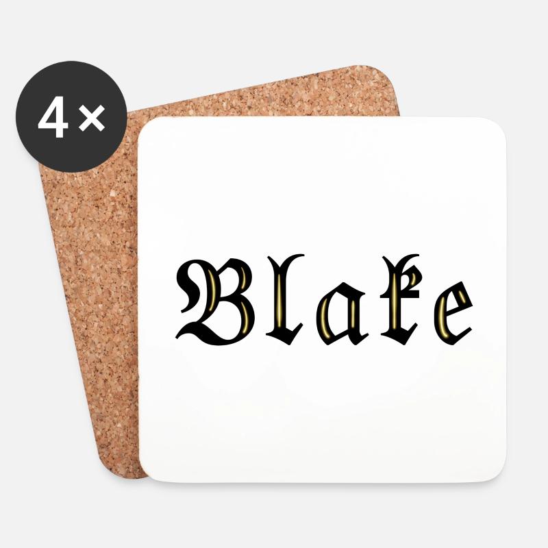 Blake Gold - Untersetzer (4er-Set) - Weiß