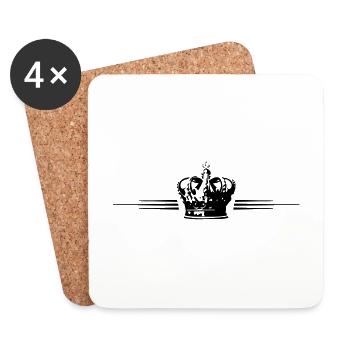 Ligne Krone - Dessous de verre (lot de 4) - blanc - Devant