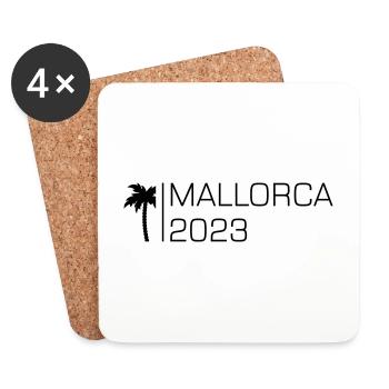 Mallorca 2023 - Coasters (set of 4) - white - Front