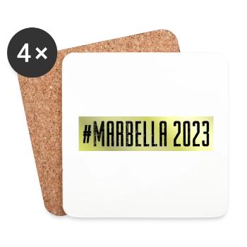Marbella 2023 - Untersetzer (4er-Set) - Weiß - Vorne