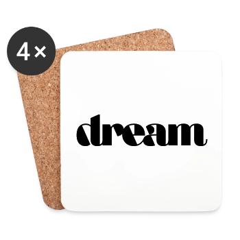 Dream - Coasters (set of 4) - white - Front