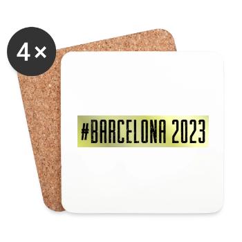 Barcelona 2023 - Untersetzer (4er-Set) - Weiß - Vorne