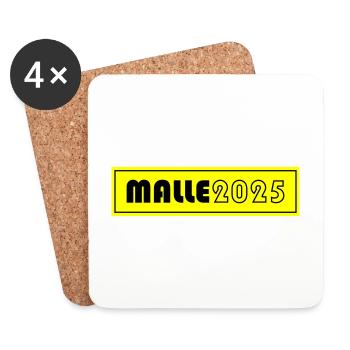 Malle 2025 - Untersetzer (4er-Set) - Weiß - Vorne