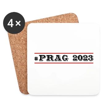 Prague 2023 - Coasters (set of 4) - white - Front