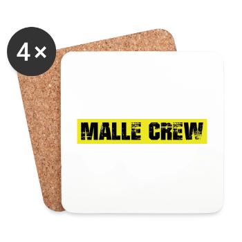 Malle Crew - Untersetzer (4er-Set) - Weiß - Vorne