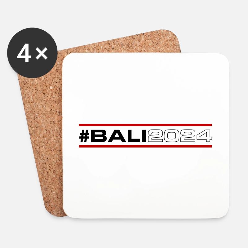 Bali 2024 - Untersetzer (4er-Set) - Weiß