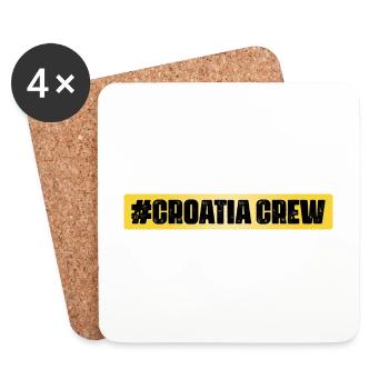 Croatia Crew - Untersetzer (4er-Set) - Weiß - Vorne